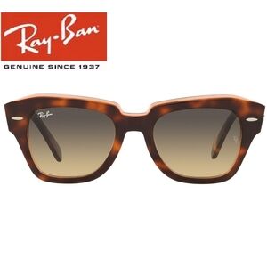 RayBan State Street RB2186 Tortoise Gradient Brown New